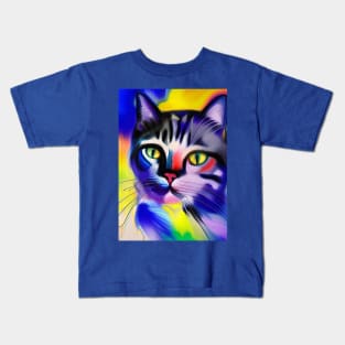 Cat portrait Kids T-Shirt